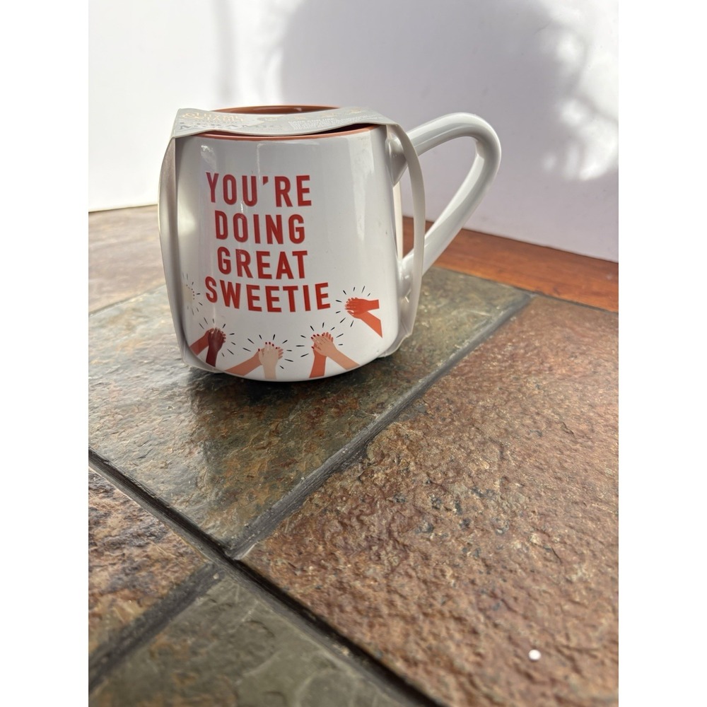 Thyme & Table Coffee Mug Mom Women You're Doing‎ Great Sweetie Encourage Success